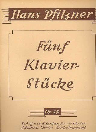 5 Klavierstücke op.47