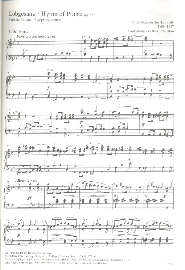 Sinfonie B-Dur Nr.2 op.52
