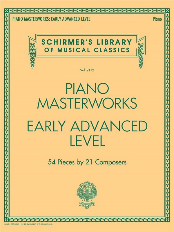 Piano Masterworks - early advanced Level