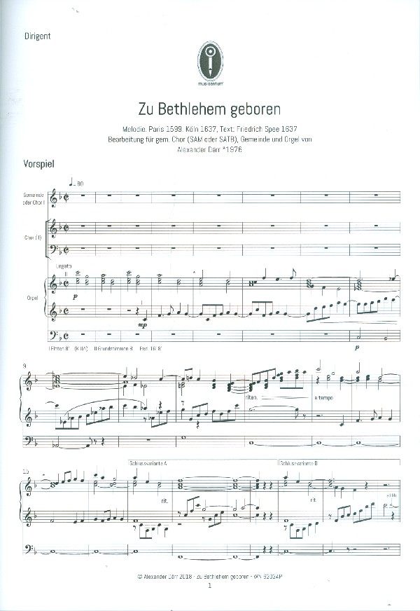 Zu Bethlehem geboren