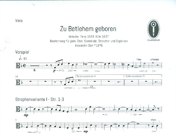 Zu Bethlehem geboren