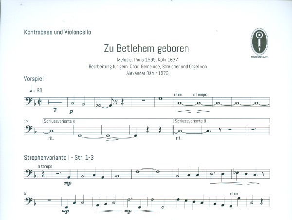 Zu Bethlehem geboren