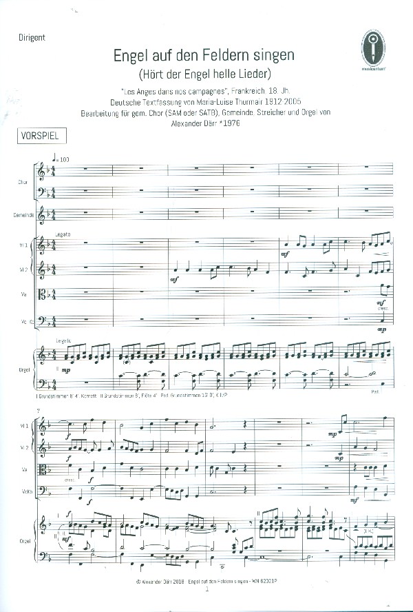 Engel auf den Feldern singen