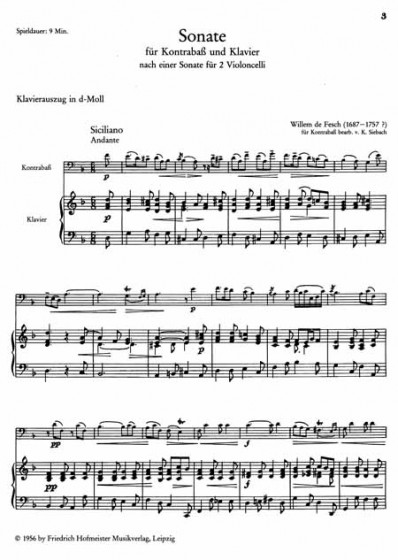 Sonate e-Moll (mit Fassung in d-Moll)