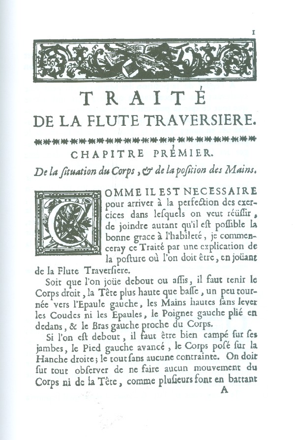 Principes de la flûte traversière ou flûte d'Allemagne