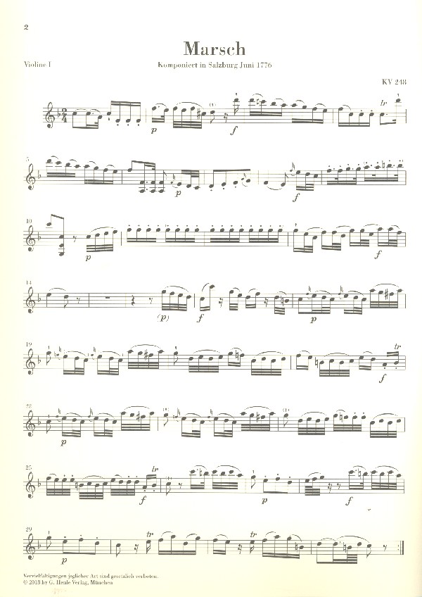 Marsch KV248  und  Divertimento KV247