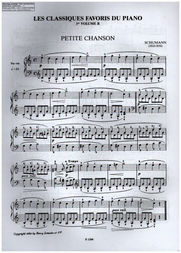 Les classiques favoris du piano