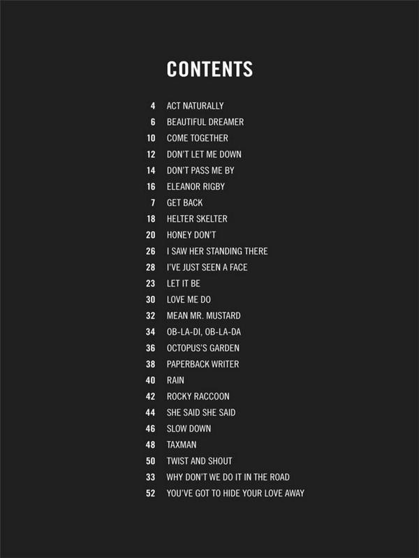 The Beatles - Songs with just 3 or 4 Chords