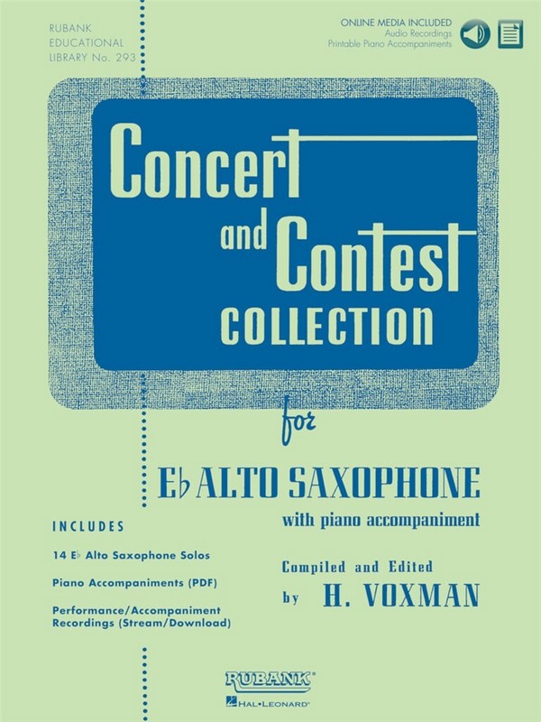 Concert and Contest Collection for alto sax (+oMP3-CD)