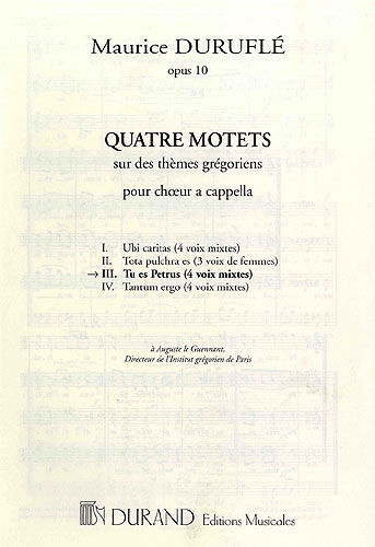 Tu es Petrus op.10 pour