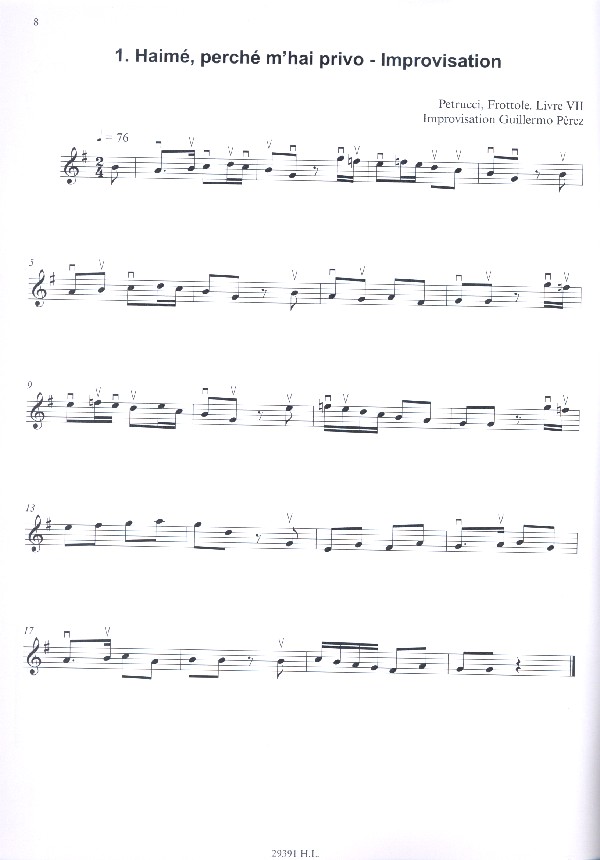 Le violon en 3 temps - Renaissance