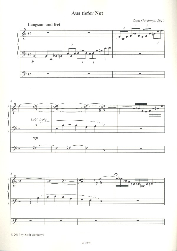 Zwei Orgelchoräle
