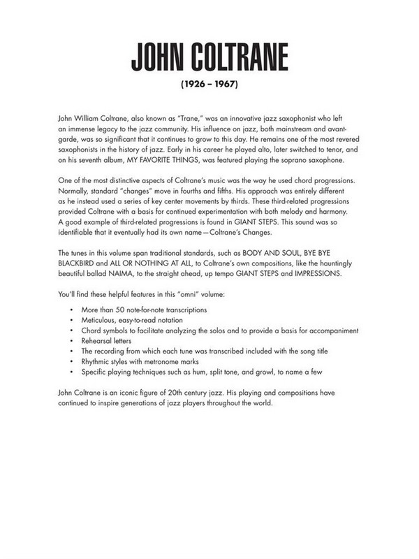 John Coltrane Omnibook
