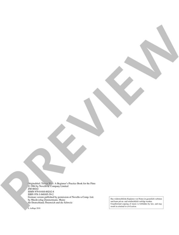 Flöte lernen mit Trevor Wye Teil 2