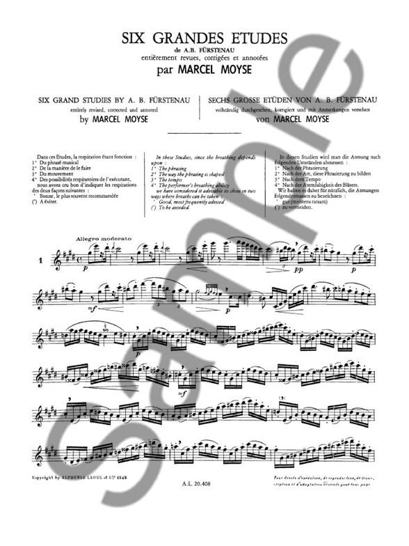 6 Grandes etudes op.29