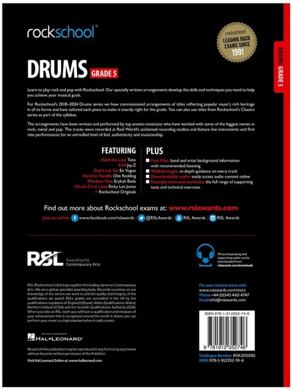 Rockschool Drums - Grade 5 (+audio online):