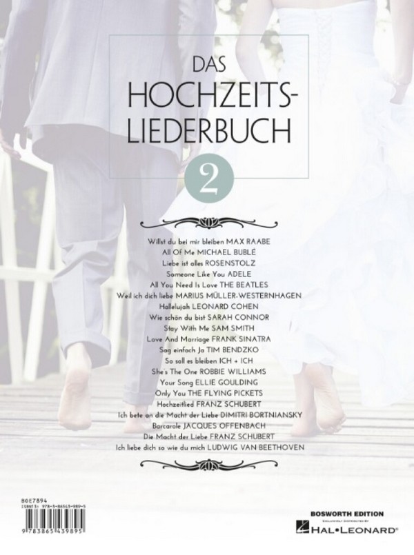 Das Hochzeitsliederbuch Band 2 (+CD):