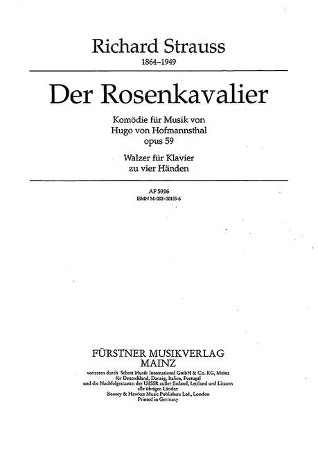 Walzer aus Der Rosenkavalier op. 59