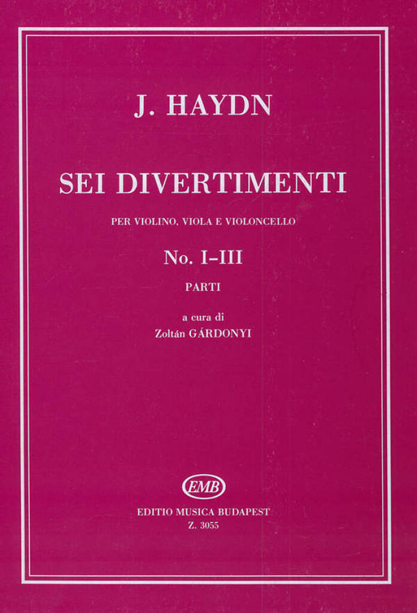 6 Divertimenti für Band 1