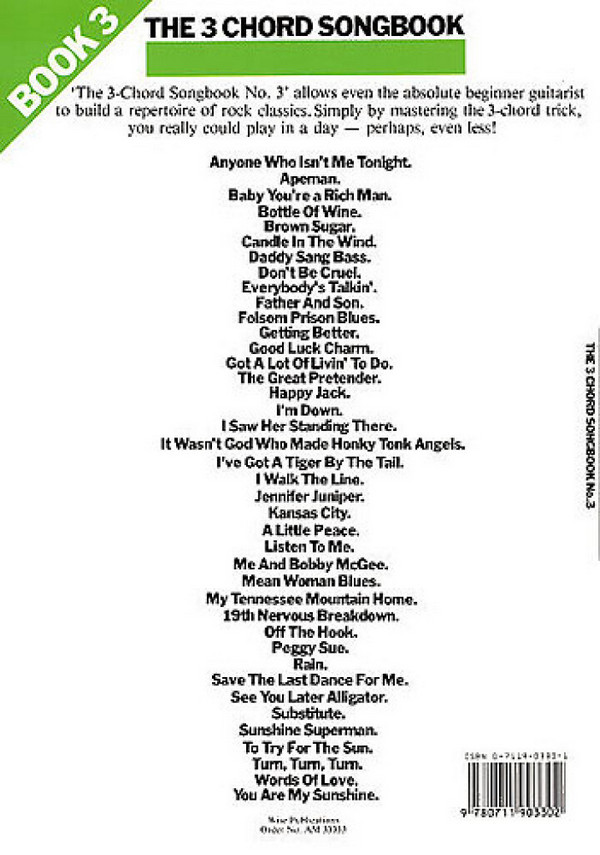 The 3 Chord Songbook vol.3: