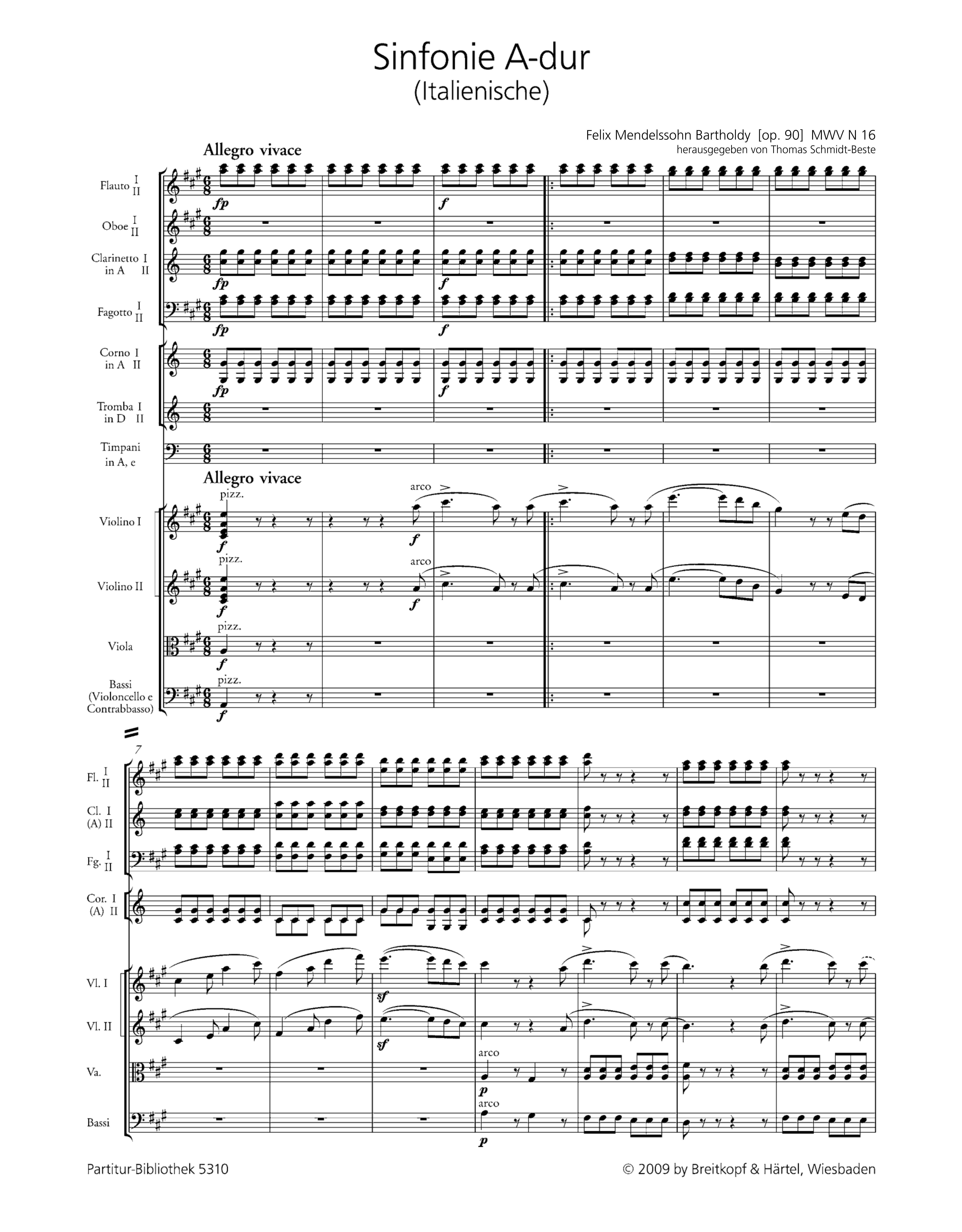 Sinfonie A-Dur Nr.4 op.90