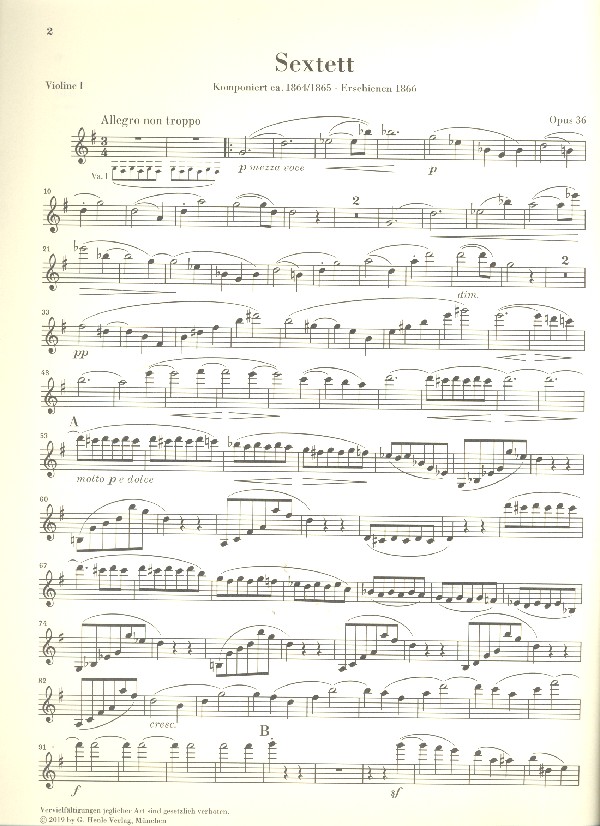 Sextett G-Dur Nr.2 op.36
