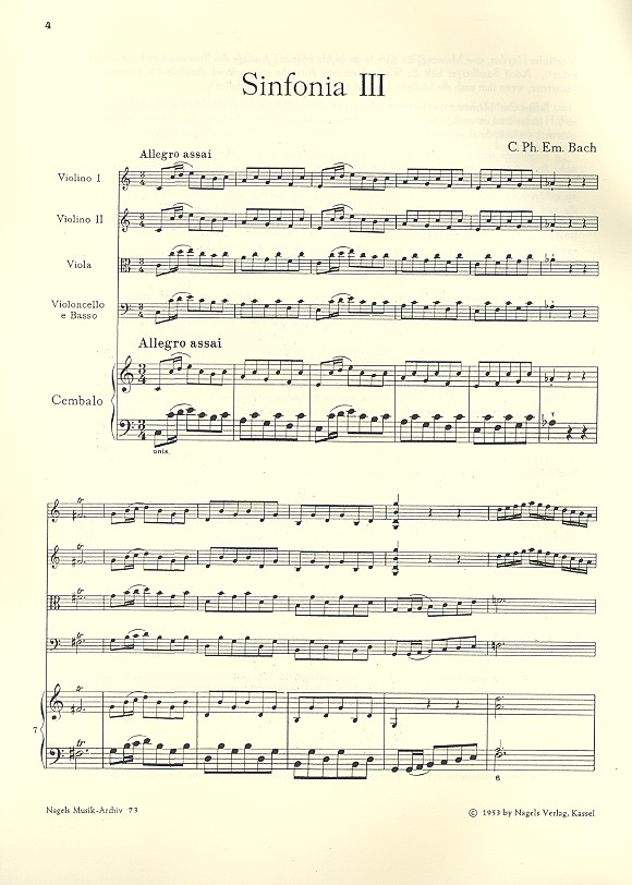 Sinfonie C-Dur Nr.3 Wq182,3