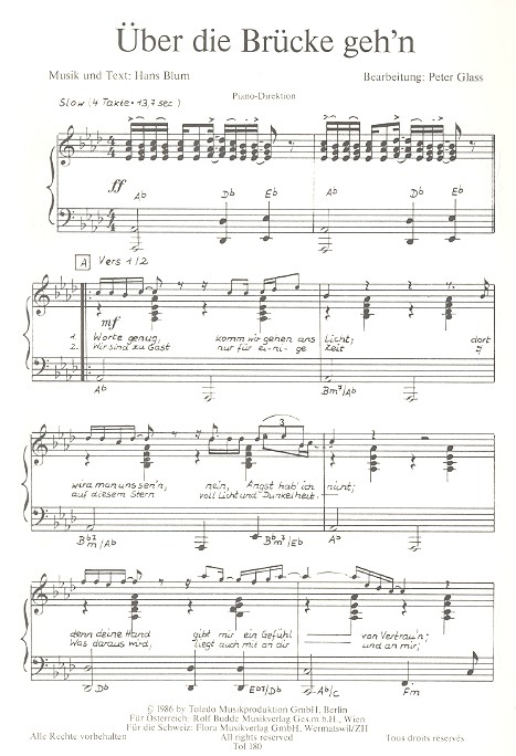 Über die Brücke geh'n   und  Geil: