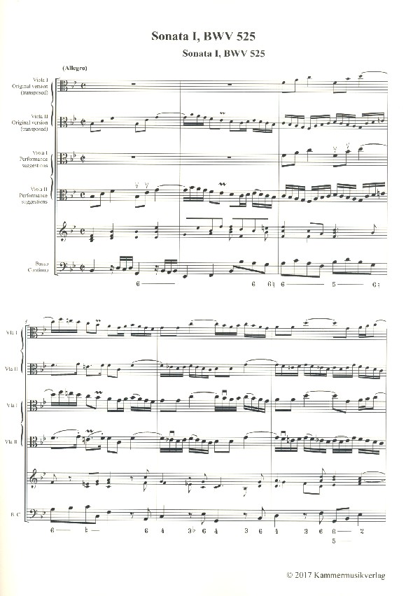 Sonate Nr.1 BWV525