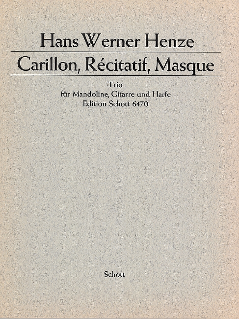 Carillon, recitatif, masque