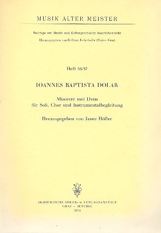 Miserere mei deus für SATB Soli,