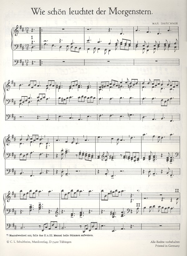 Wie schön leuchtet der Morgenstern