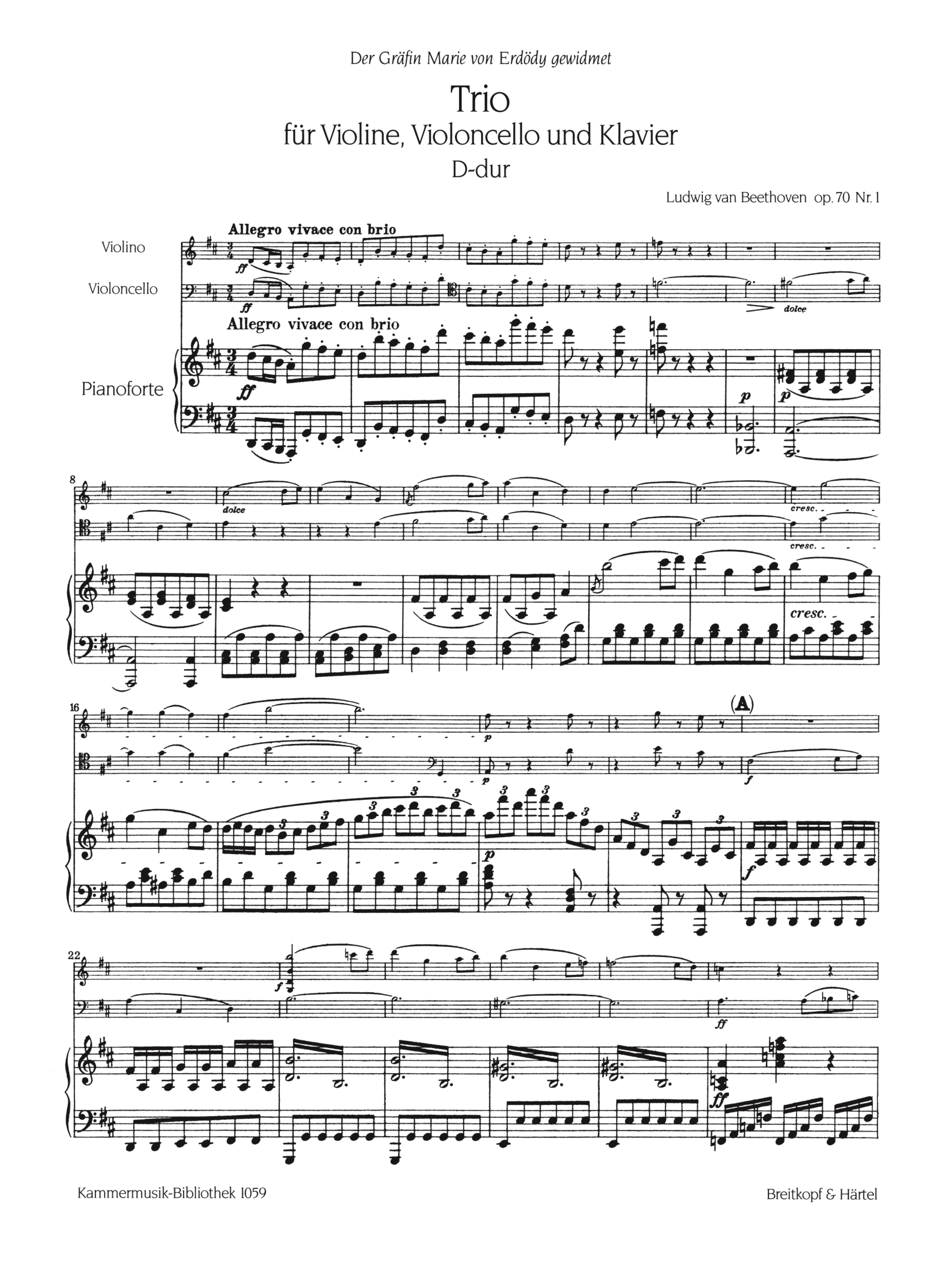 Trio D-Dur op.70,1
