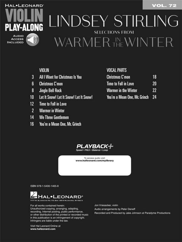 Selections from Warmer in the Winter (+Online Audio)