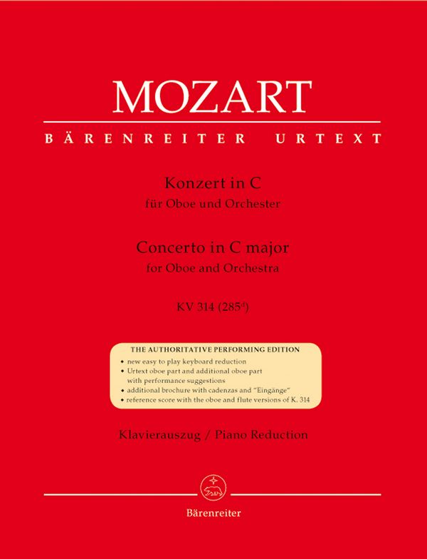 Konzert C-Dur KV314 für Oboe und Orchester 