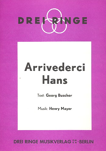Arrivederci Hans: