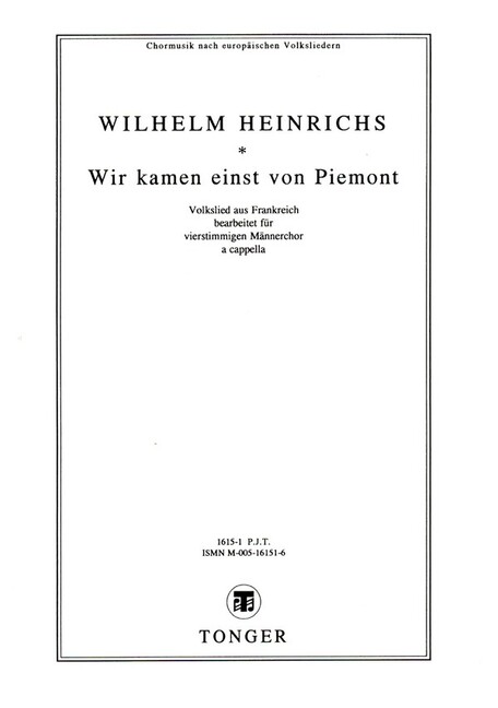 Wir kamen einst von Piemont