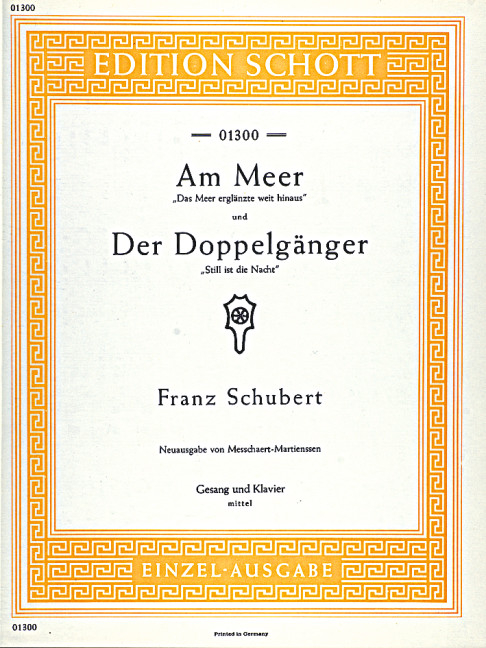 Am Meer / Der Doppelgänger D 957/12, D 957/13