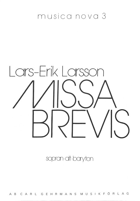 Missa brevis for mixed chorus