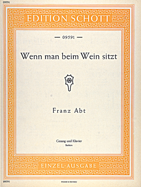 Wenn man beim Wein sitzt op.204,3