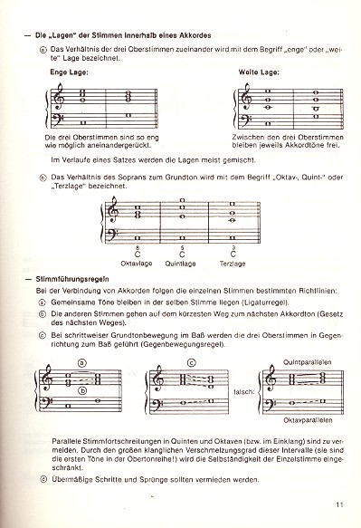 Harmonielehre Teil 1 Sachteil