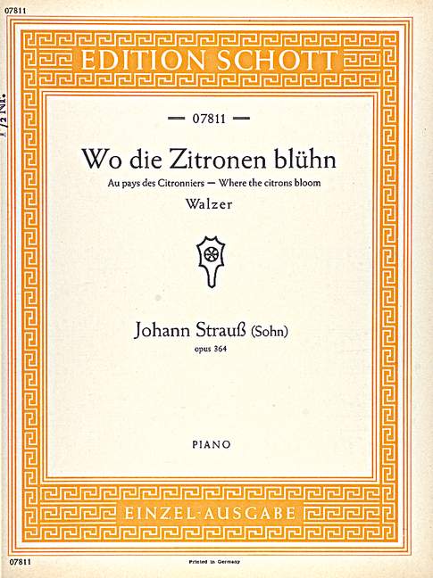 Wo die Zitronen blühn op. 364