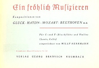 Ein fröhlich Musizieren für C- und