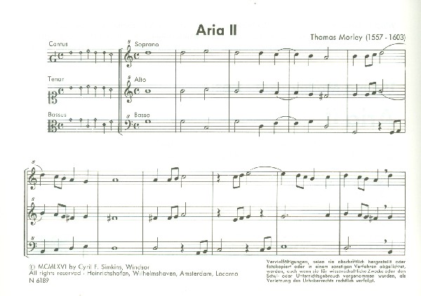 Aria 2 für 3 Blockflöten (SAB)