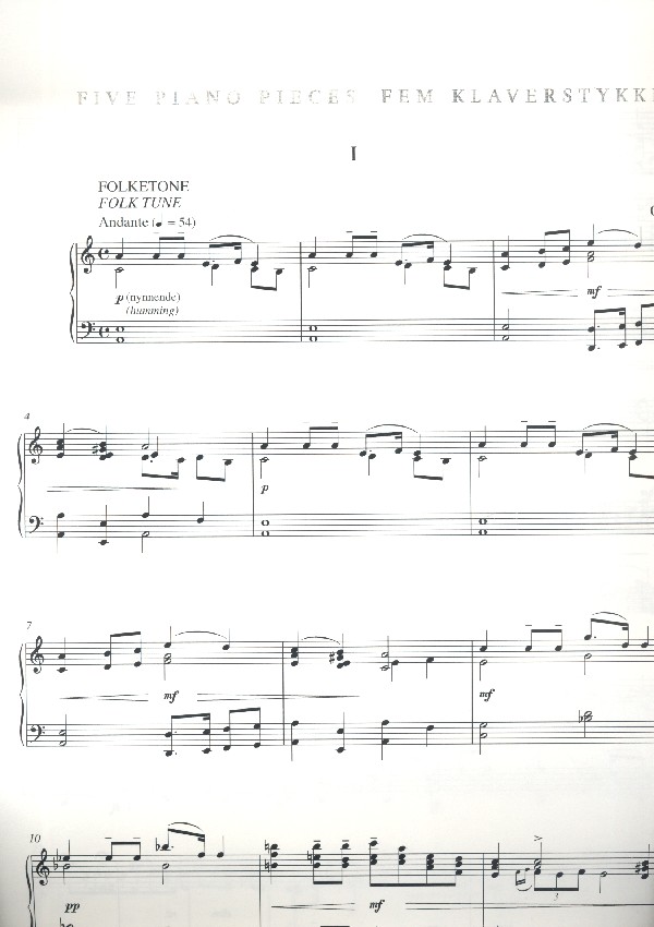 5 Klavierstücke op.3