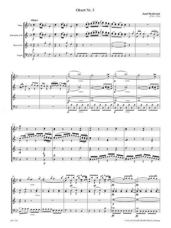 Oktett B-Dur Nr.3