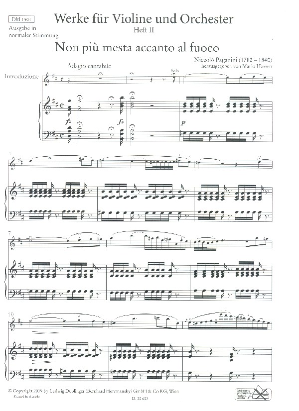 Werke für Violine und Orchester Band 2