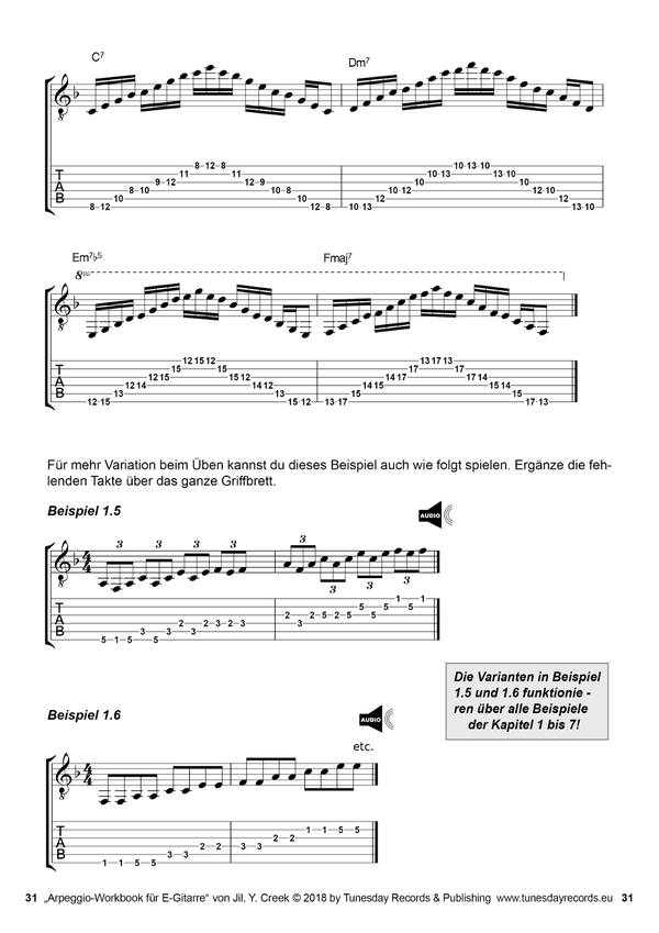 Arpeggio-Workbook (+MP3-Download)