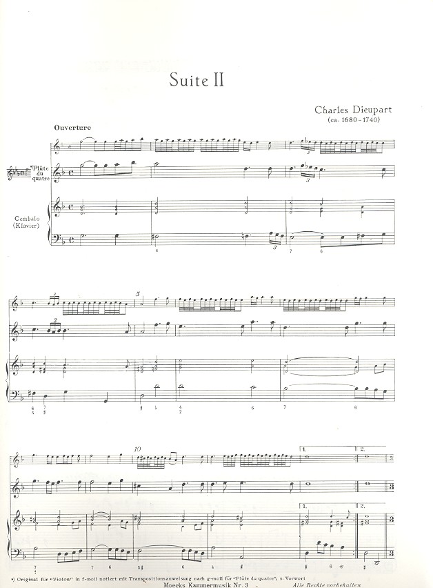 Suite Nr.2 für Tenorblockflöte