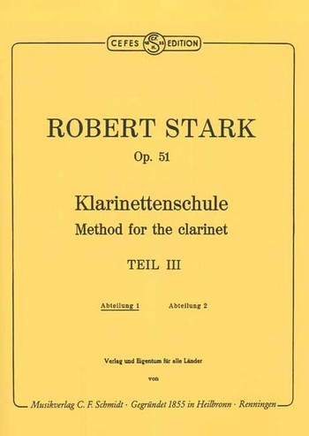 Klarinettenschule op.51 Teil 3 Band 1